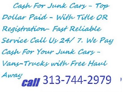 cash for junk cars & towing services, Dearborn, Michigan