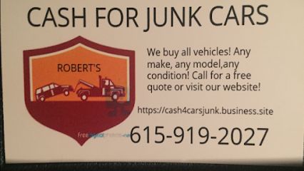 Roberts Cash For Junk Cars, Ashland City, Tennessee